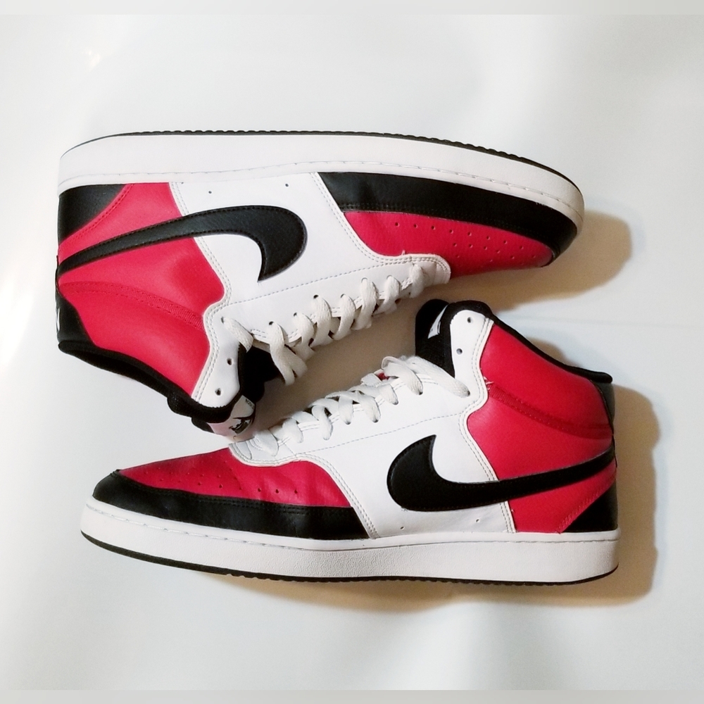 Nike Court Vision Mid ‘Satin Red’ DM1186-600 Size 12 Men's - Picture 3 of 10